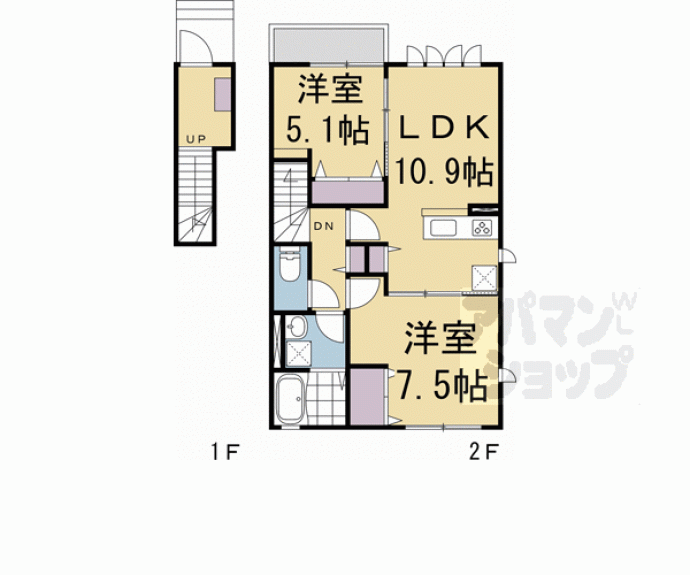 【ファインエレガンス丹波橋】間取