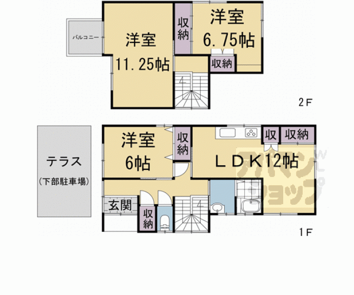 【伊勢田町貸家】間取