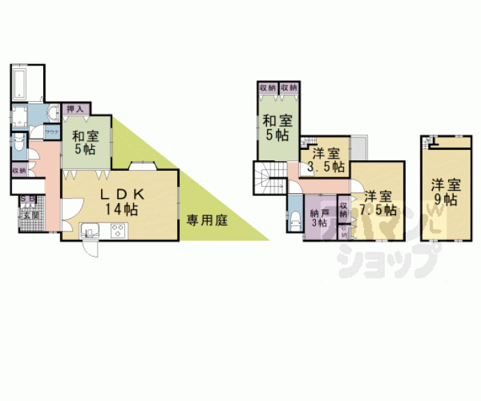 【音羽沢町貸家】間取