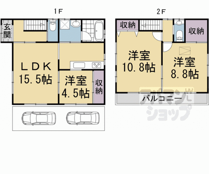 【聖護院円頓美町１１－５１貸家】間取