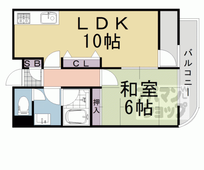 【ラヴィアン河原町】間取