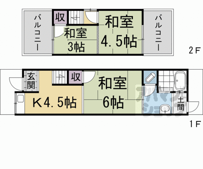 【神明宮北貸家】間取