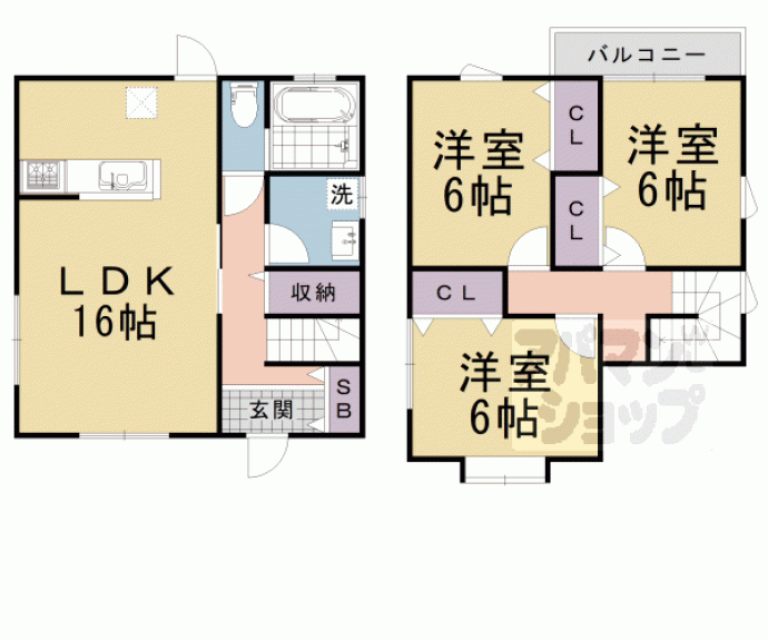 【今里１丁目戸建】間取