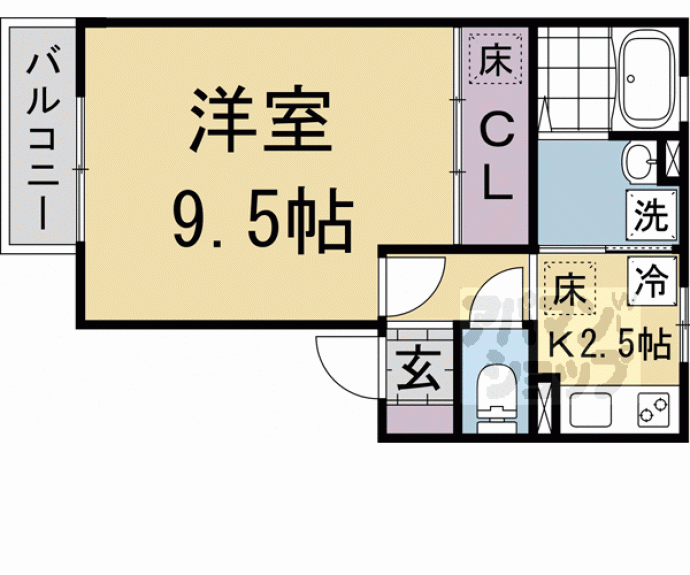 【ＪＵＭＥＩＲＡＨ　Ｂ棟】間取