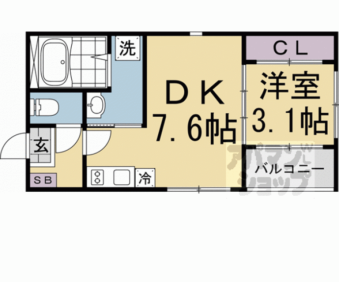 【ハーモニーテラス太秦安井辻ノ内町】間取