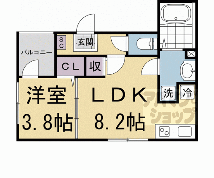 【ハーモニーテラス深草仙石屋敷町　Ⅱ】間取