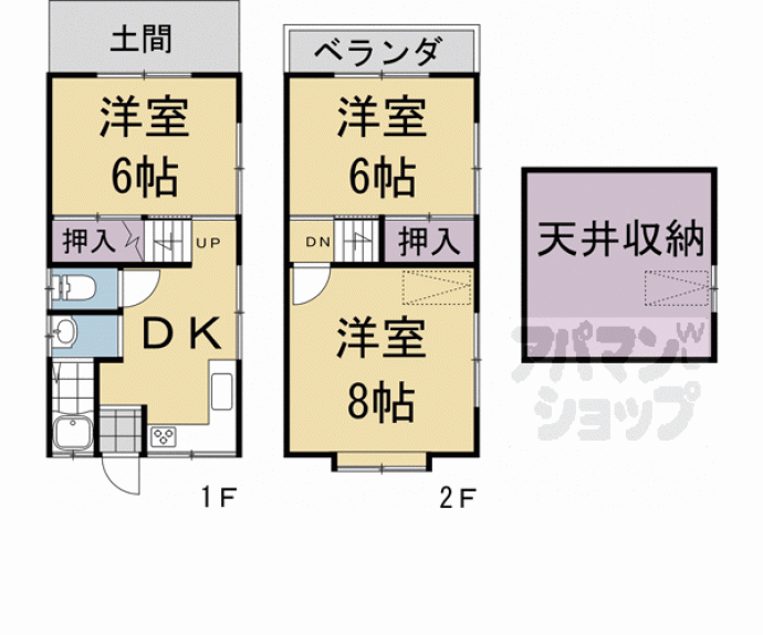 【深草寺内町貸家】間取