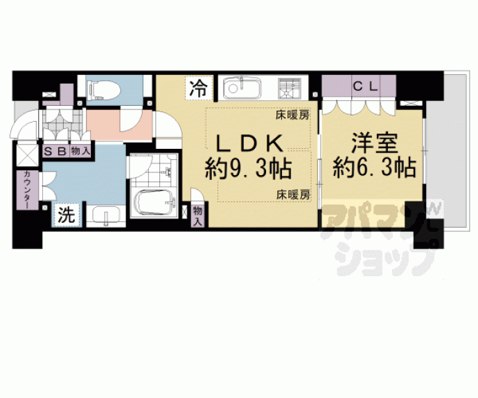 【ジオ京都堀川三条】間取