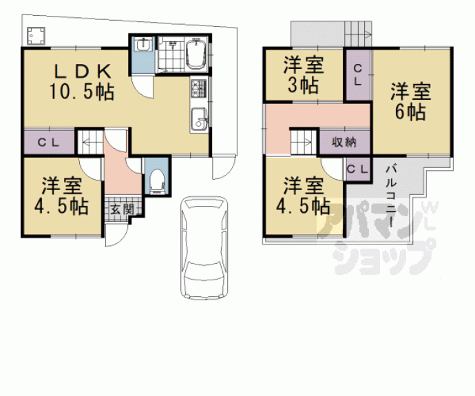 【川島六ノ坪町貸家】間取