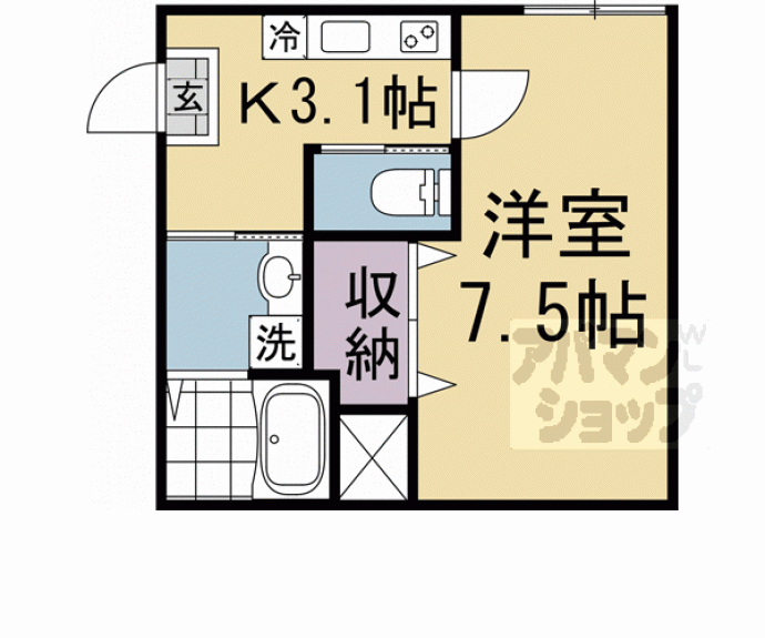 【ビエノス京都花園】間取