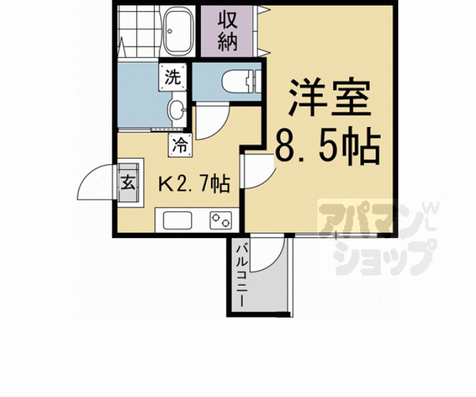 【ビエノス京都花園】間取