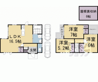 【深草大亀谷六躰町貸家】