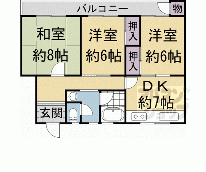 【一言寺団地　Ａ－１棟】間取