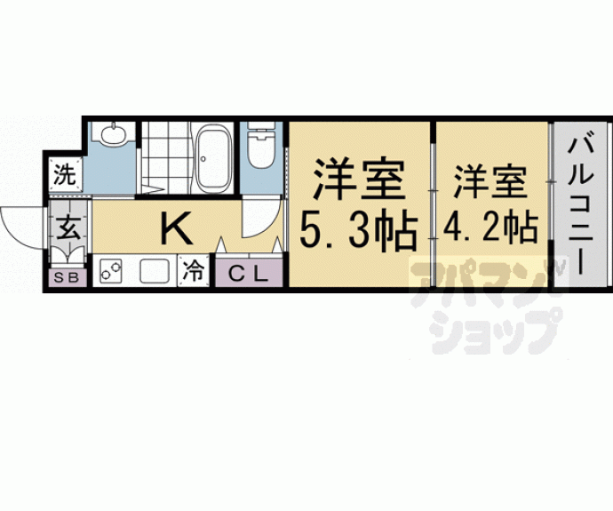 【ＭＪＣ京都丹波口】間取