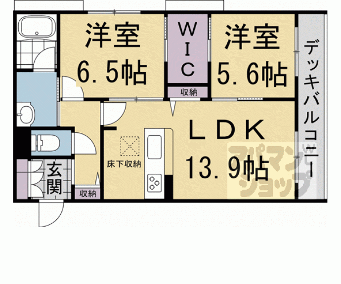 【シャーメゾン箱ノ井】間取