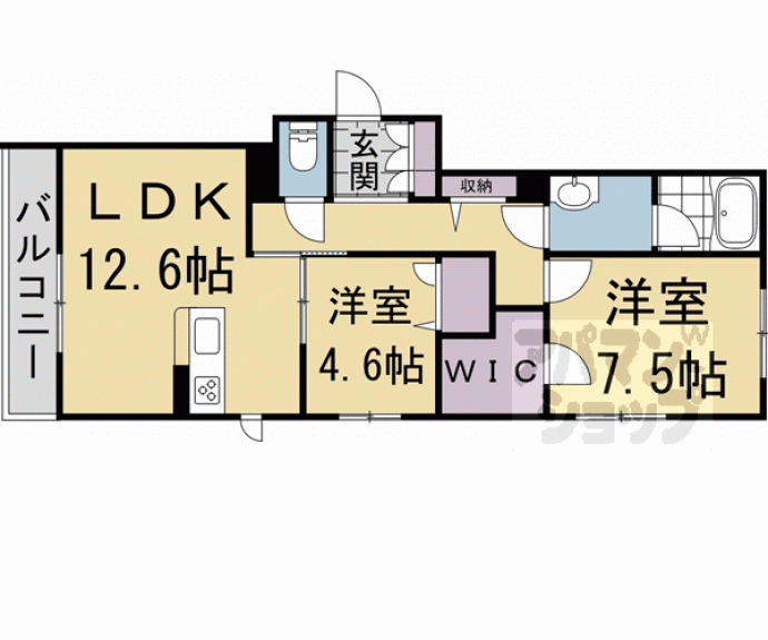 【シャーメゾン箱ノ井】間取