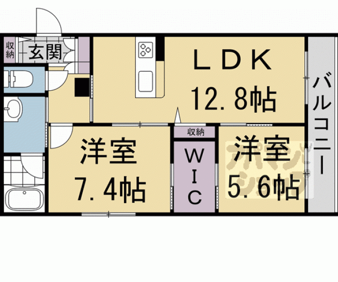 【シャーメゾン箱ノ井】間取