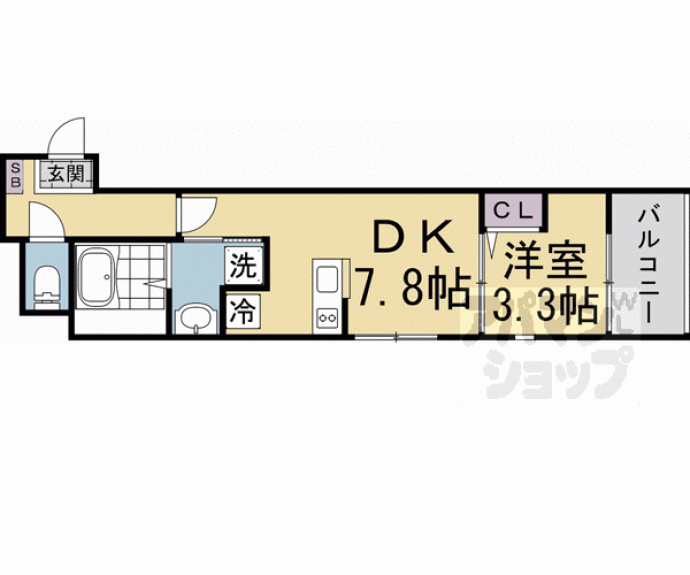 【ハーモニーテラス太秦一ノ井町】間取