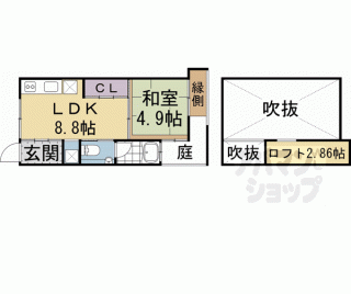 【吉田下阿達町１０－２８貸家】