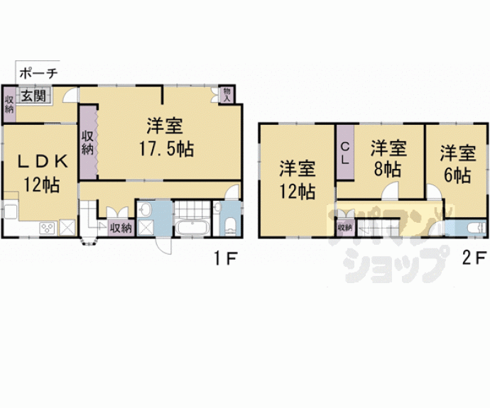 【上高野石田町１３０貸家】間取