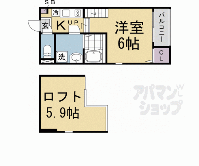 【ハーモニーテラス太秦宮ノ前町】間取