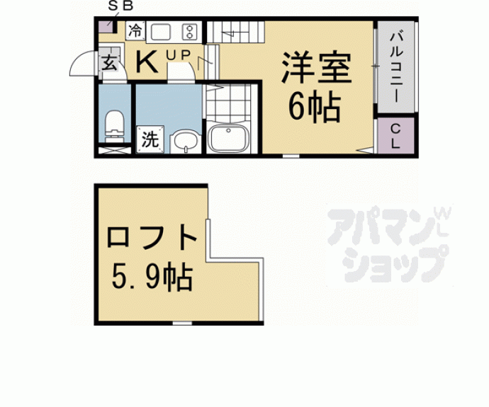 【ハーモニーテラス太秦宮ノ前町】間取