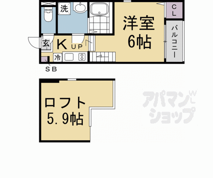 【ハーモニーテラス京都太秦】間取