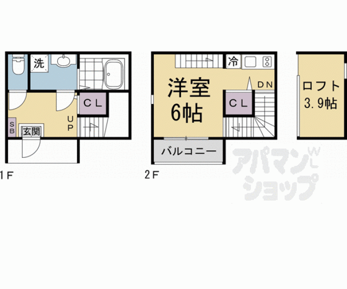 【ハーモニーテラス太秦宮ノ前町】間取