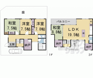 【桃山町中島町貸家】