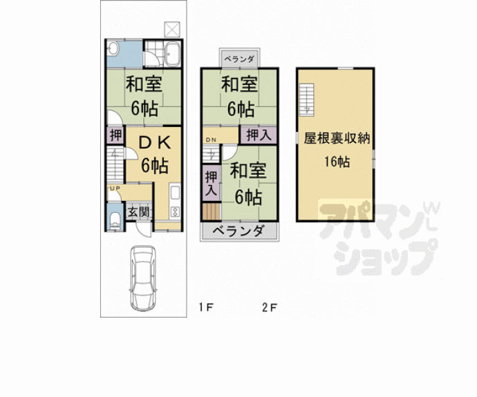 【南ノ口貸家】間取