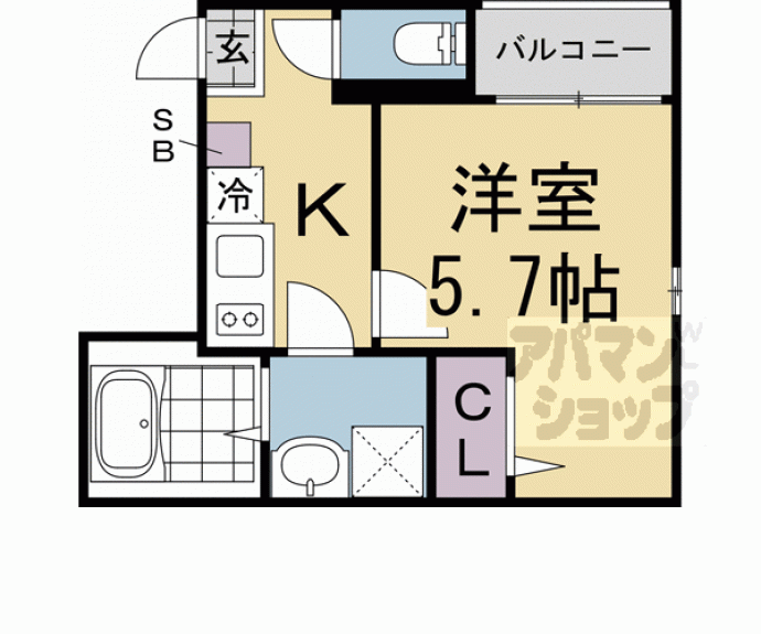 【ルピナス西大路】間取