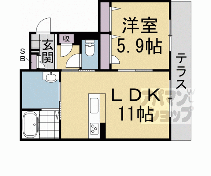 【セントリヴィエ京都嵐山Ⅲ】間取