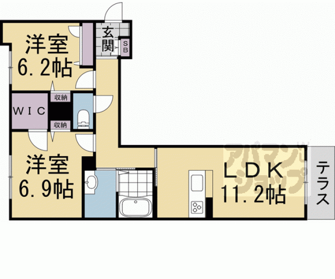 【セントリヴィエ京都嵐山Ⅲ】間取