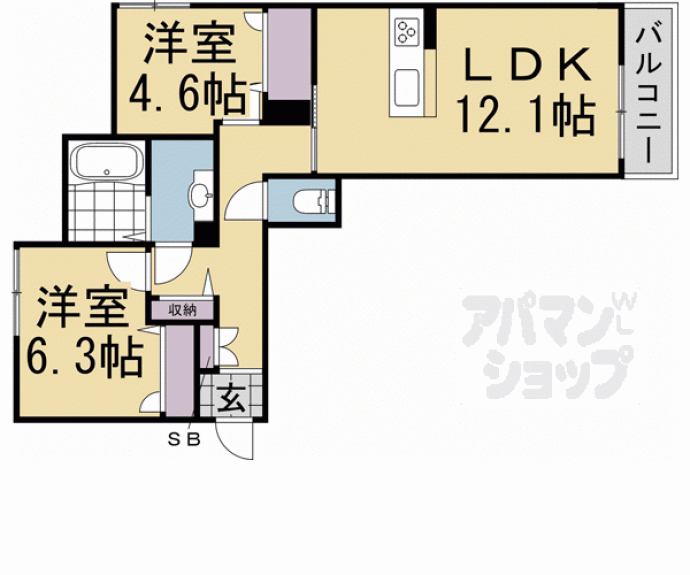 【セントリヴィエ京都嵐山Ⅲ】間取