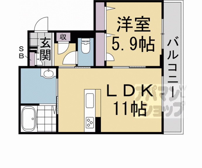 【セントリヴィエ京都嵐山Ⅲ】間取