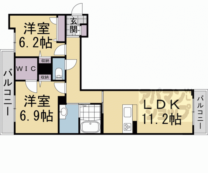 【セントリヴィエ京都嵐山Ⅲ】間取