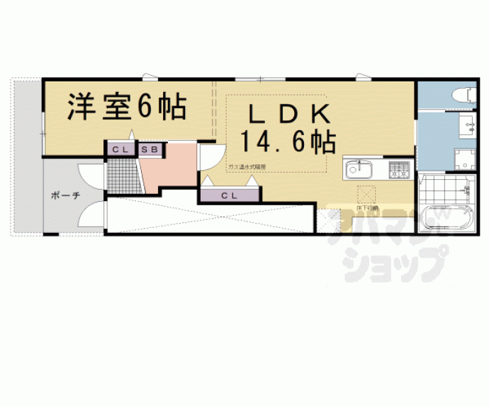 【坊門町貸家】間取