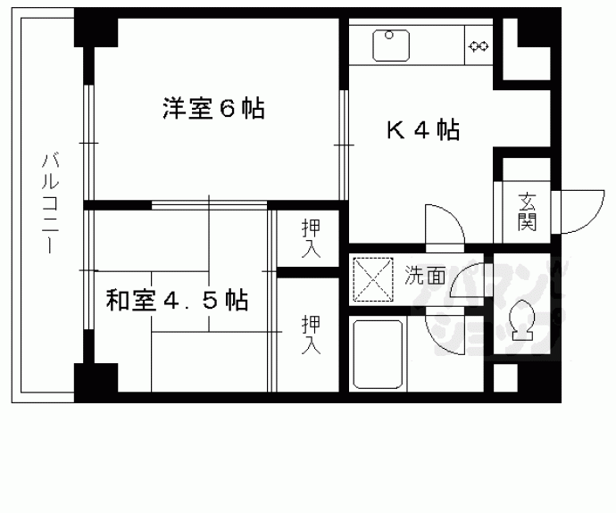 【チコーベルメゾン桂】間取