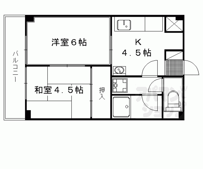 【チコーベルメゾン桂】間取