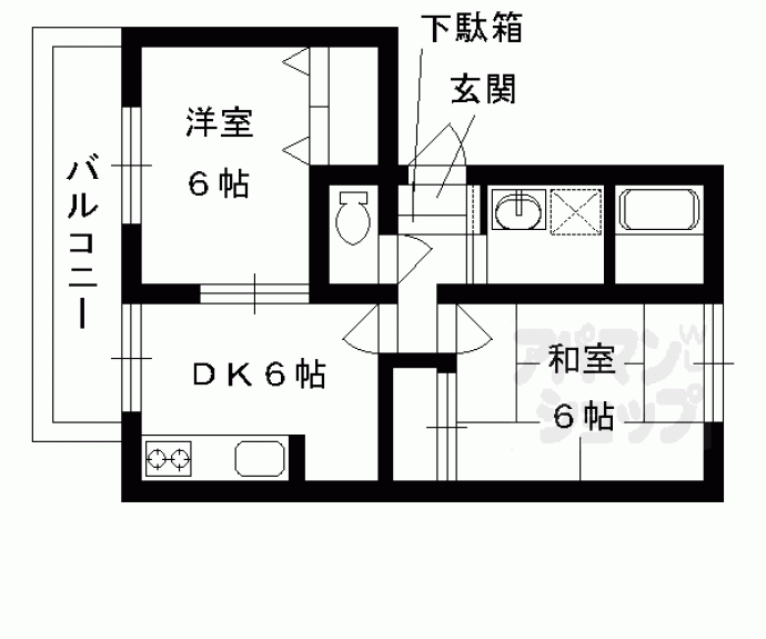 【ディスポート桂】間取