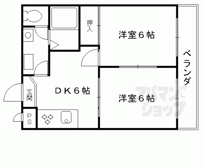 【ドルフィンⅡ】間取