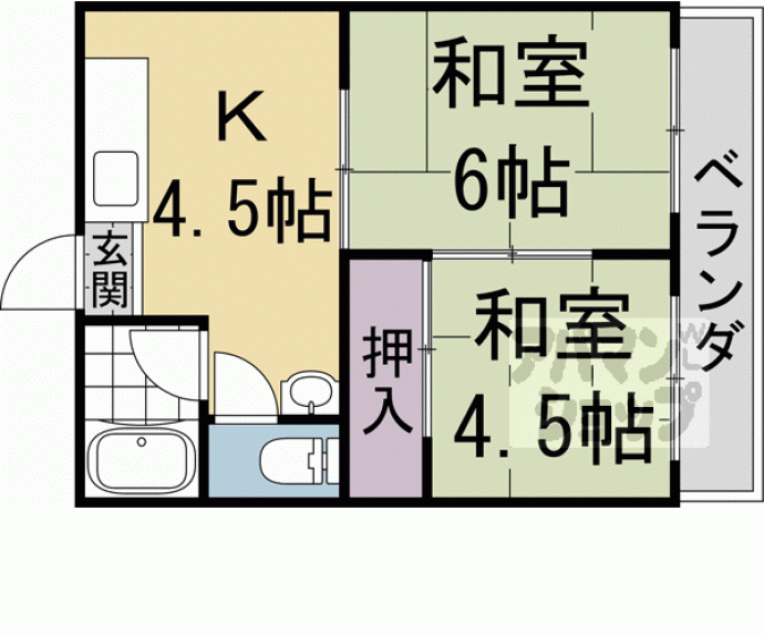 【ハイツ西柿】間取