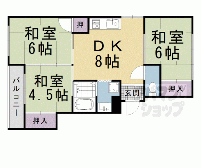 【パレシオン・カツラ】間取