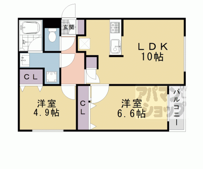 【マドゥース桂】間取