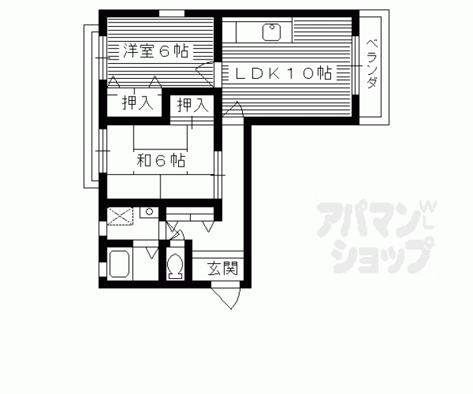 【メゾンプルミエール桂】間取