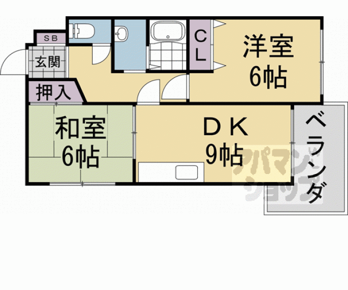 【メルベーユ桂】間取