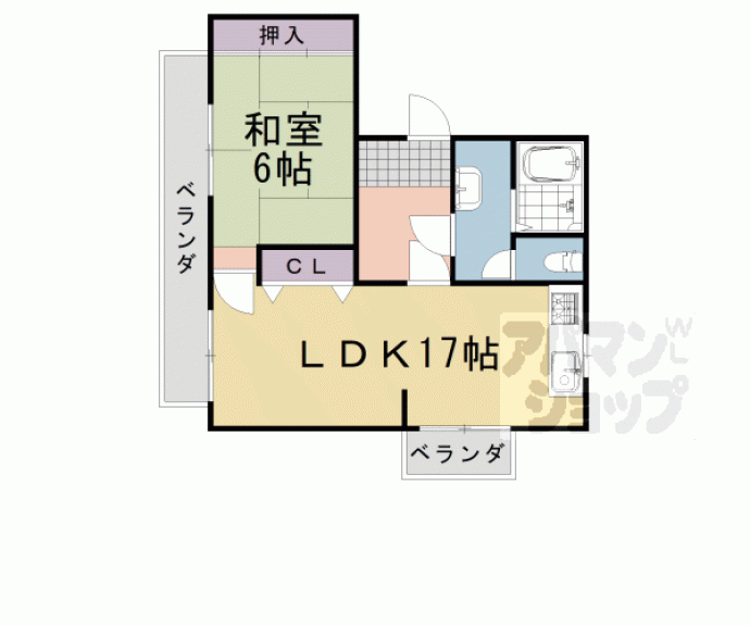 【バンブーシュート洛西口Ⅰ】間取