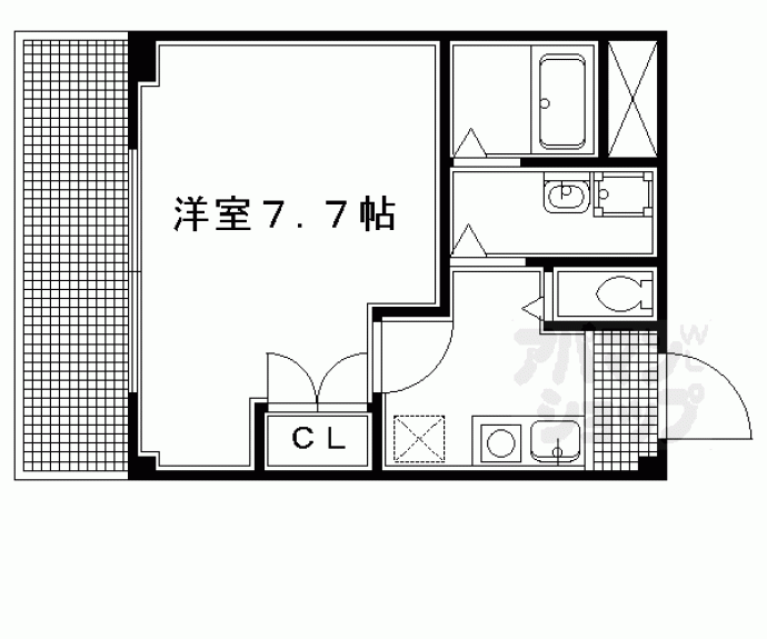 【ステーション・フロント桂】間取