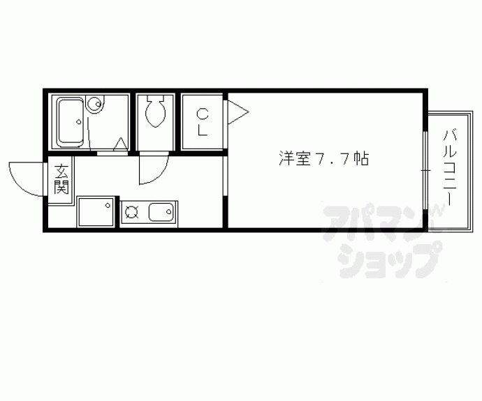 【アネックス西高瀬川】間取