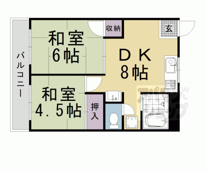 【市ノ前ハイツ】間取